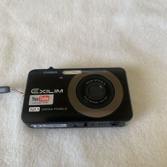 CASIO Digital Camera Mint Condition EXILIM EX-Z90 Black 12.1 MP Optical 3x Works - Picture 9 of 11